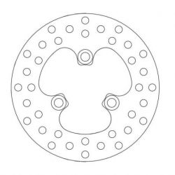 BRAKE ROTOR FIXED HALO ROUND NATURAL