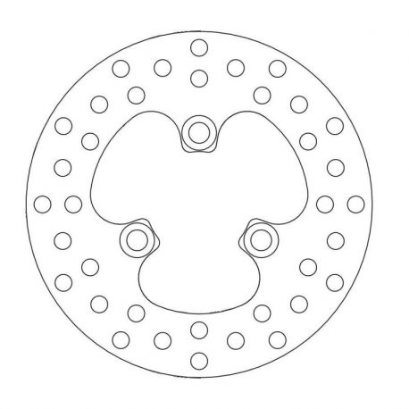 BRAKE ROTOR FIXED HALO ROUND NATURAL