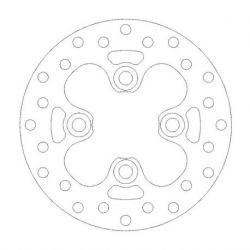 BRAKE ROTOR FIXED HALO ROUND NATURAL