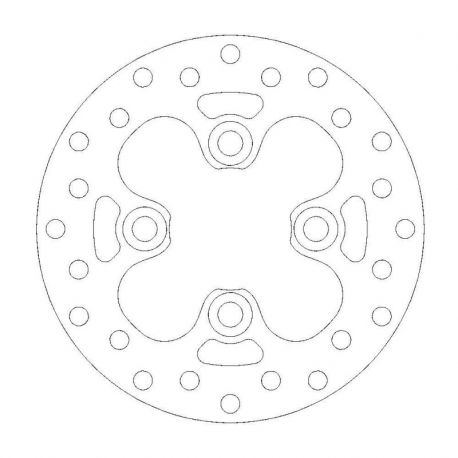 BRAKE ROTOR FIXED HALO ROUND NATURAL