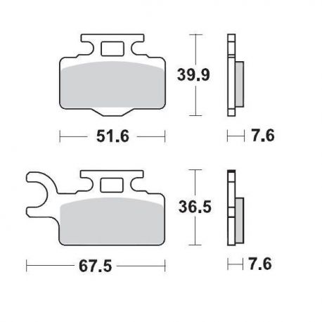 BRAKE PAD OFFROAD SINTER PRO RACING