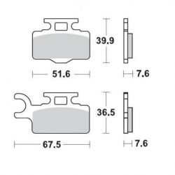 BRAKE PAD OFFROAD SINTER PRO RACING GP