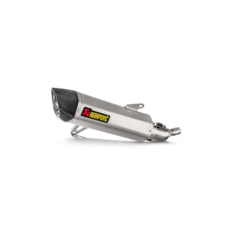 SLIP-ON LINE MUFFLER STAINLESS STEEL CARBON END CAP