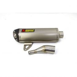 SLIP-ON LINE MUFFLER STAINLESS STEEL CARBON END CAP