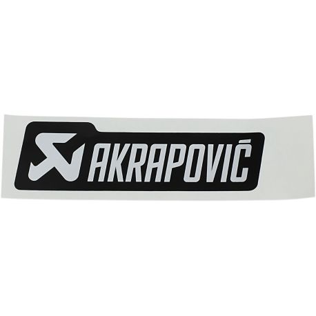 STICKER AKRAPOVIC MONO LOGO 135 X 40 MM BLACK/ SILVER