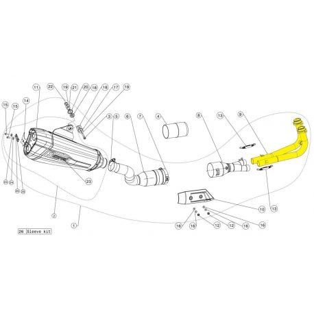 HEADER SET STAINLESS STEEL