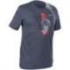 TEE MEN RD STRIP BL/GR S