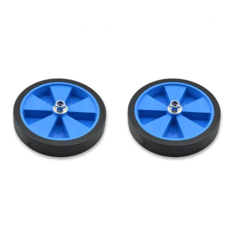 Jeu de roues stabilisatrices VICMA à jante bleue