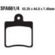 BRAKE PAD SFA-SERIES ORGANIC SCOOTER