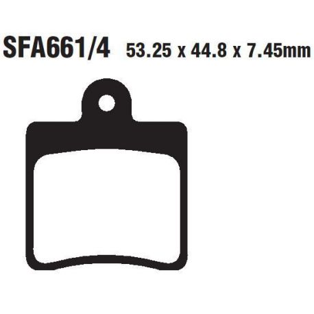 BRAKE PAD SFA-SERIES ORGANIC SCOOTER