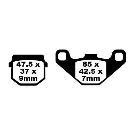 BRAKE PAD SFA SERIES ORGANIC