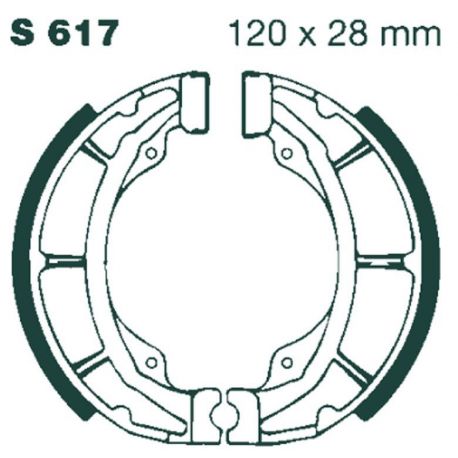 BRAKE SHOE PLAIN SERIES ORGANIC