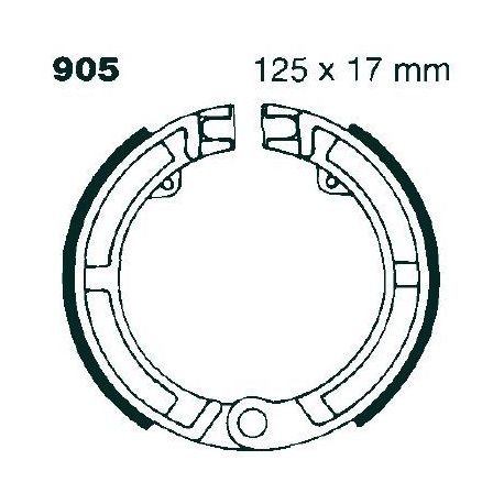 BRAKE SHOE PLAIN SERIES ORGANIC