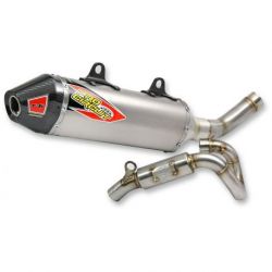 EXHAUST SYSTEM T-6 EURO STAINLESS WITH TITANIUM CANISTERS & CARBON END CAP