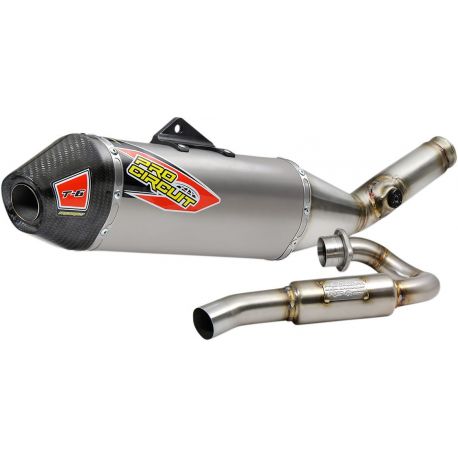 EXHAUST SYSTEM T-6 EURO STAINLESS WITH TITANIUM CANISTERS & CARBON END CAP