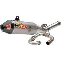 EXHAUST SYSTEM T-6 EURO STAINLESS WITH TITANIUM CANISTERS & CARBON END CAP