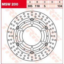 BRAKE ROTOR FLOATING 305 ROUND STANDARD-DESIGN