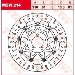 BRAKE ROTOR FLOATING 310 ROUND STANDARD-DESIGN