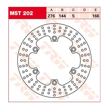 BRAKE ROTOR ROUND FIXED 276 FRONT/REAR