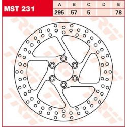 BRAKE ROTOR FIXED 295 ROUND FRONT