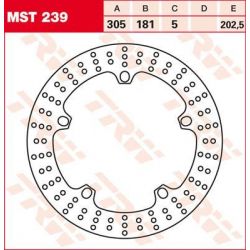 BRAKE ROTOR FIXED 305 ROUND FRONT