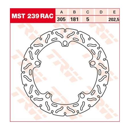 BRAKE ROTOR FIXED 305 RAC-DESIGN