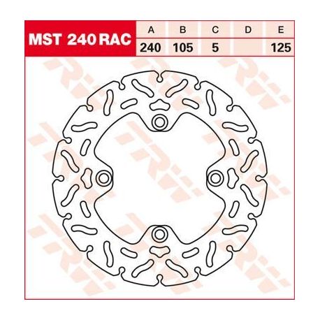 BRAKE ROTOR FIXED 240 RAC-DESIGN