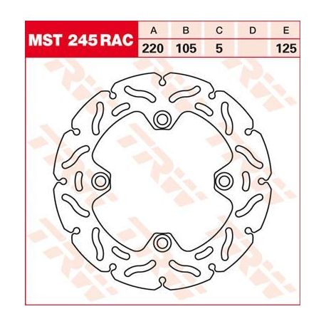 BRAKE ROTOR FIXED 220 RAC-DESIGN