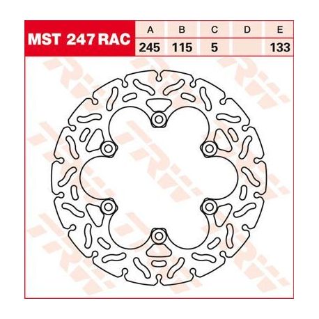 BRAKE ROTOR FIXED 245 RAC-DESIGN