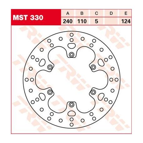 BRAKE ROTOR FIXED 240 ROUND REAR