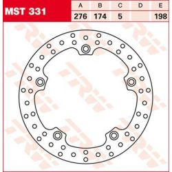 BRAKE ROTOR FIXED 250 ROUND REAR