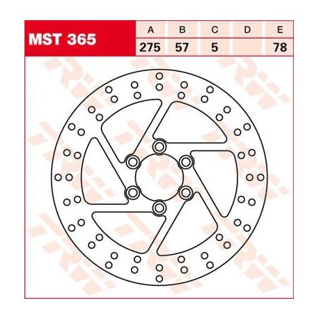 BRAKE ROTOR ROUND FIXED 275 REAR