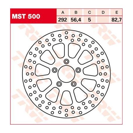 BRAKE ROTOR ROUND FIXED 292 FRONT