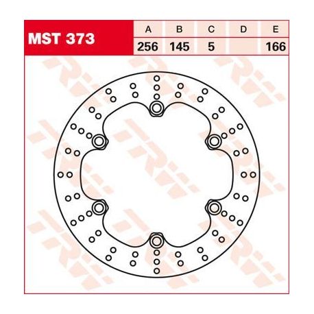 BRAKE ROTOR FIXED 256 ROUND FRONT/REAR