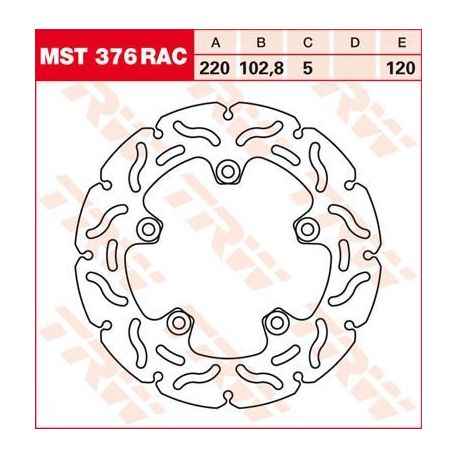 BRAKE ROTOR NON-FLOATING RAC-DESIGN