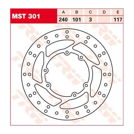 BRAKE ROTOR FIXED ROUND