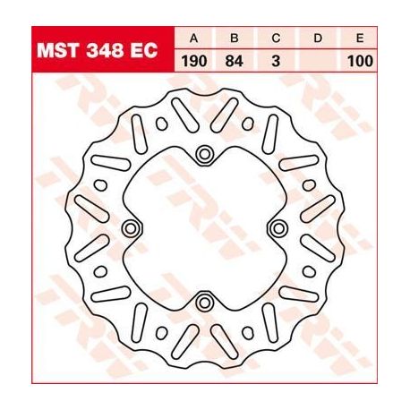 BRAKE ROTOR FIXED EC-CROSS-DESIGN WAVE