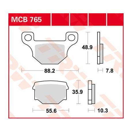 BRAKE PAD ALLROUND ORGANIC