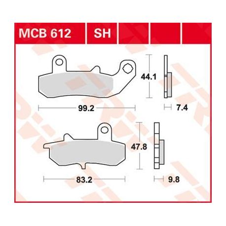 BRAKE PAD ALLROUND ORGANIC