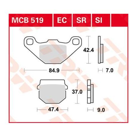 BRAKE PAD EC-ORGANIC