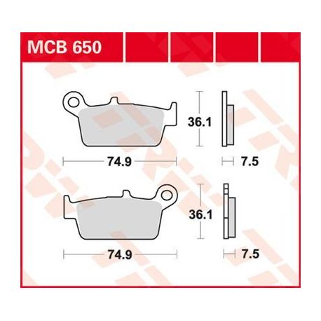 BRAKE PAD ALLROUND ORGANIC