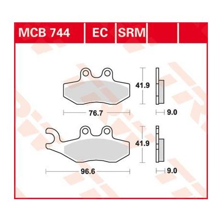 BRAKE PAD EC-ORGANIC