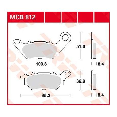 BRAKE PAD ALLROUND ORGANIC STANDARD