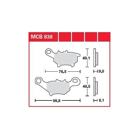 BRAKE PAD ALLROUND ORGANIC STANDARD