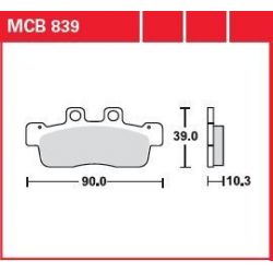 BRAKE PAD ALLROUND ORGANIC STANDARD