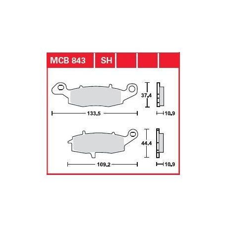 BRAKE PAD ALLROUND ORGANIC STANDARD