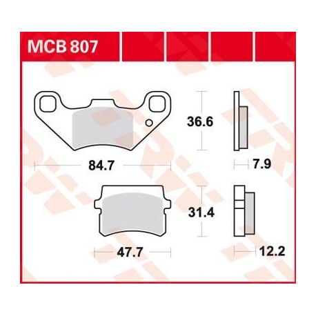 BRAKE PAD ALLROUND ORGANIC STANDARD