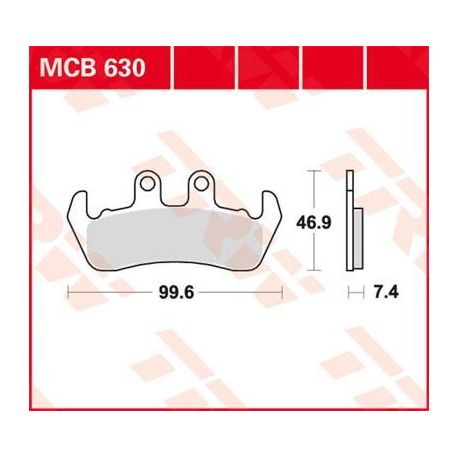 BRAKE PAD ALLROUND ORGANIC STANDARD