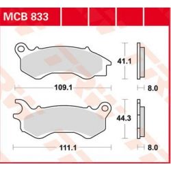 BRAKE PAD EC-ORGANIC SCOOTER