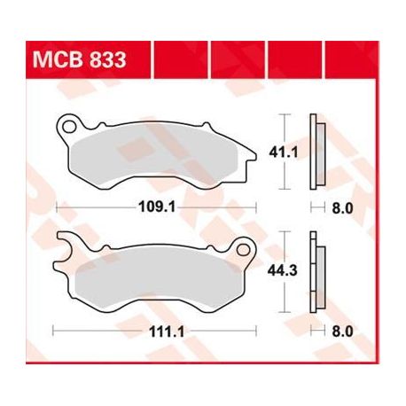 BRAKE PAD EC-ORGANIC SCOOTER